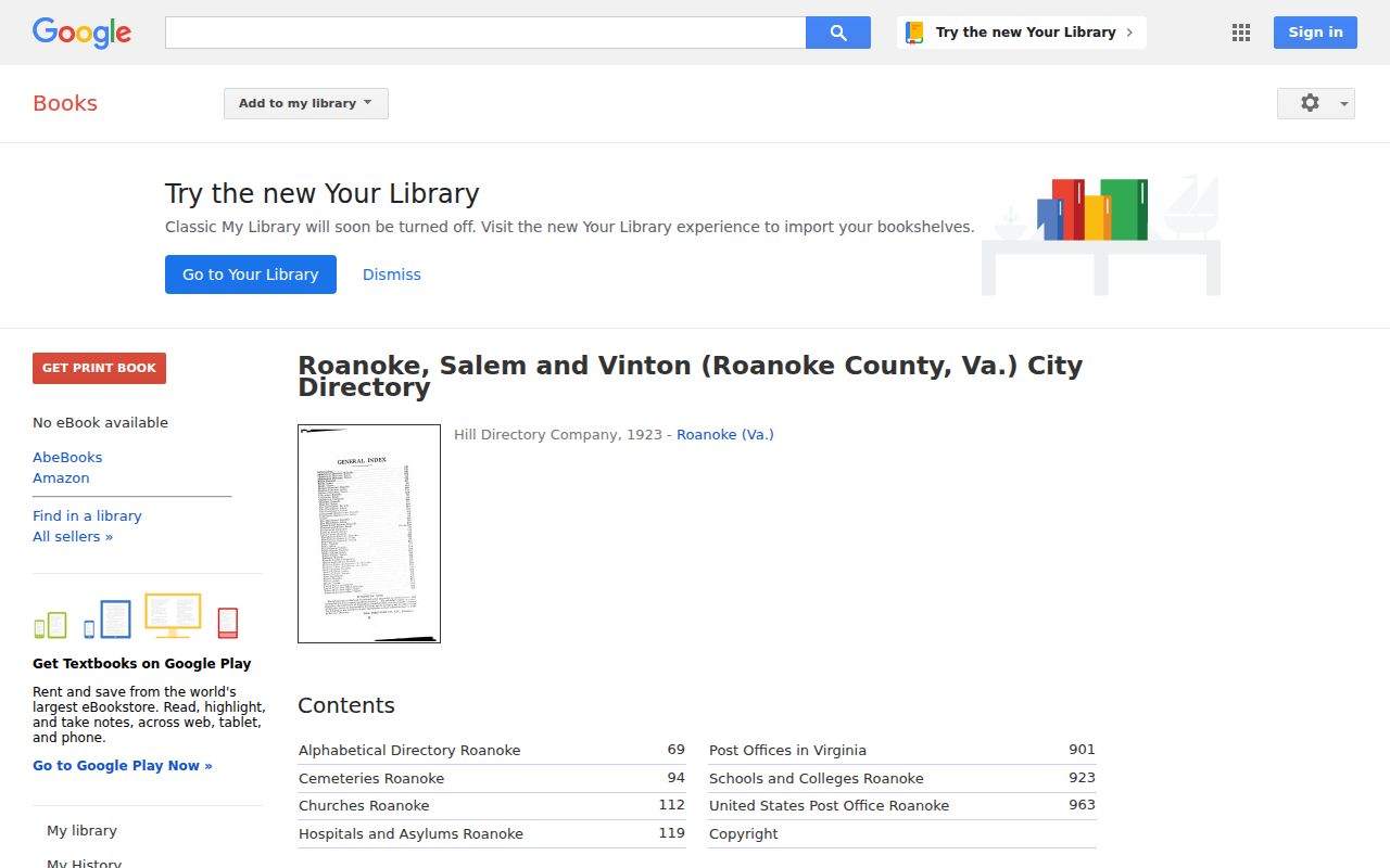 Salem city directory 1923 Hill Directory Company catalog record