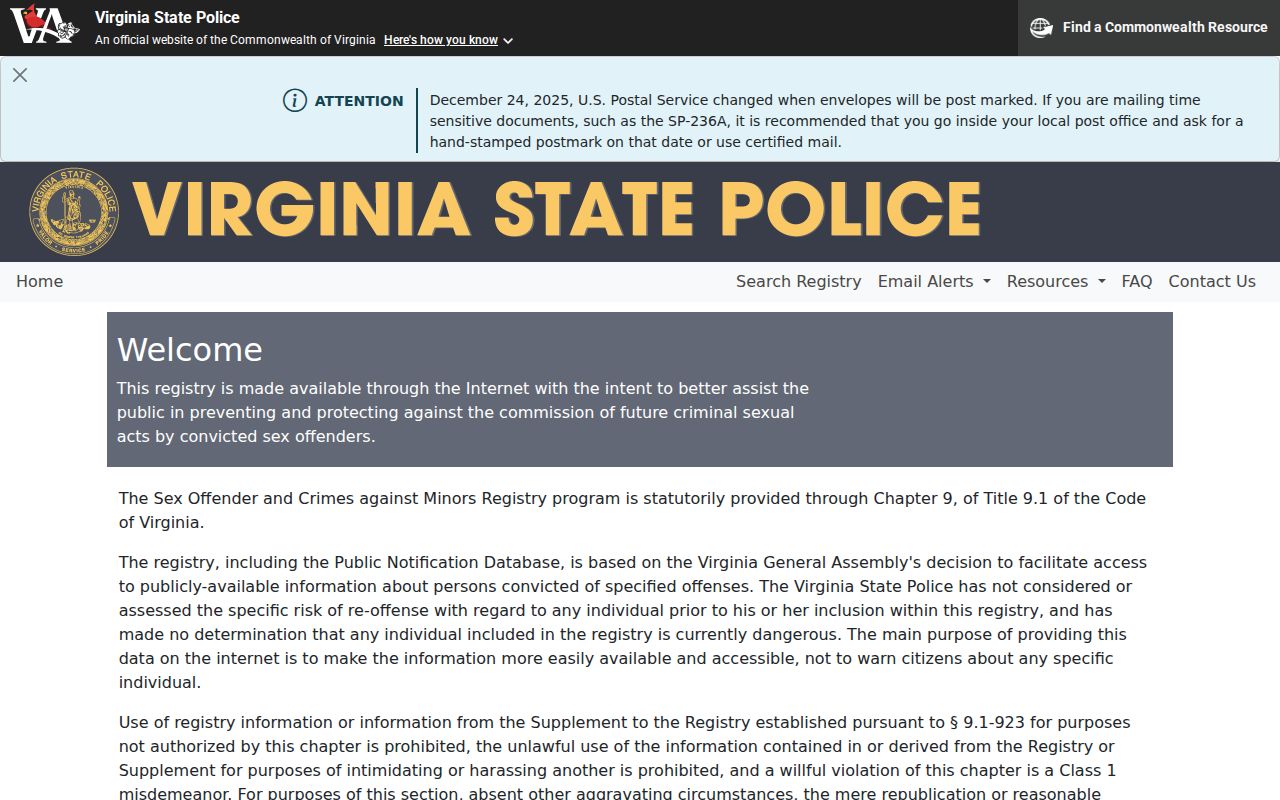 Salem ZIP code directory Virginia registry ZIP search